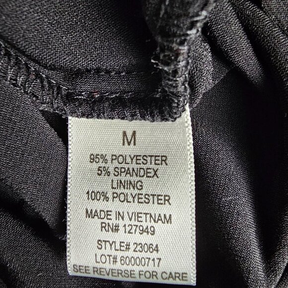 Emma & Michele Solid Blouson Wide Leg Black Jumpsuit - Picture 5 of 9